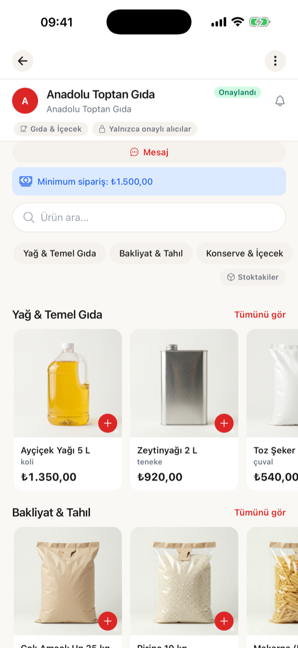 Bayim katalog ekranı
